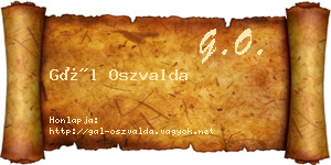 Gál Oszvalda névjegykártya